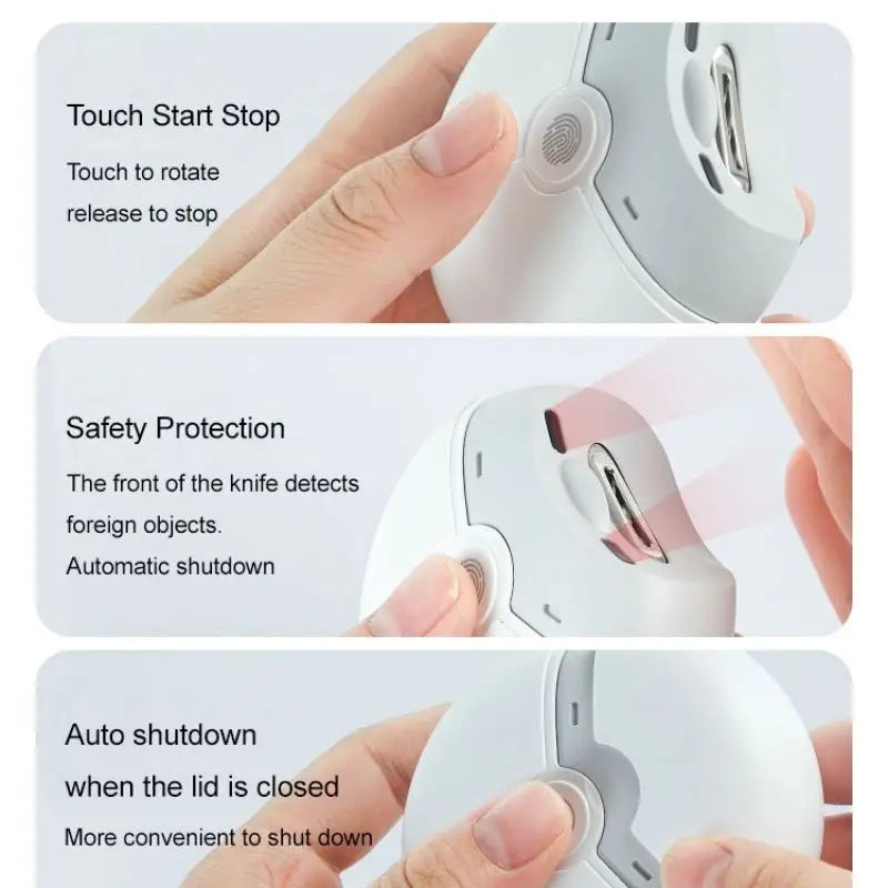 Ultimate Electric Nail Sharpener: Multi-Functional Hand-Held Tool for Effortless Nail Care - Perfect for Adults & Children
