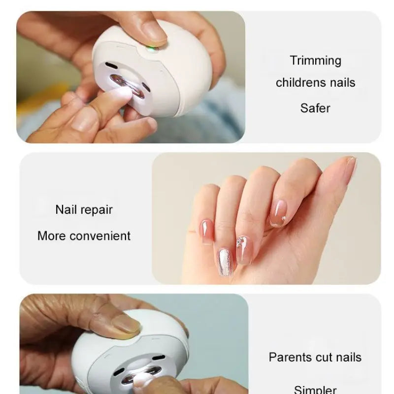 Ultimate Electric Nail Sharpener: Multi-Functional Hand-Held Tool for Effortless Nail Care - Perfect for Adults & Children
